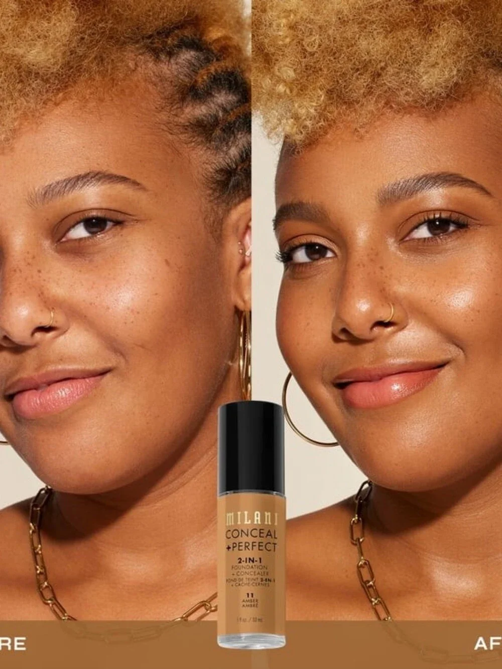 Milani Conceal + Perfect 2-in-1 Foundation + Concealer in shade 11 Amber